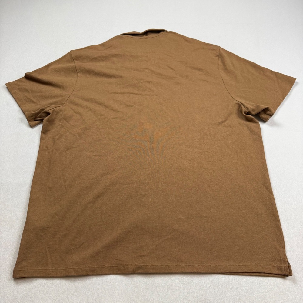 Madewell Knit Easy Camp Shirt Mens XL Walnut Brown Organic Cotton ND903 NWT - Picture 7 of 8